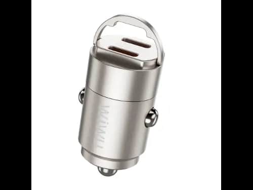 WIWU WI-QC029 Nano Dual C 30W Fast Car Charger Compact & Powerful – Titanium