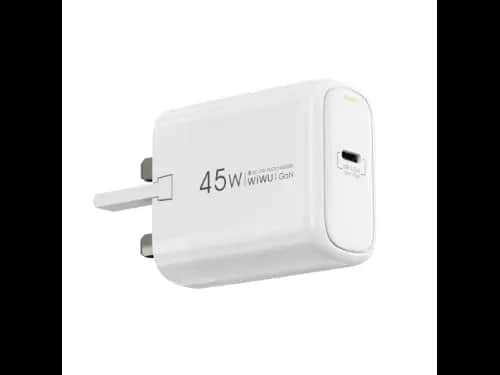 WiWU Wi-U035 Ark 45W PD GaN Fast Charger white with 6 months warranty