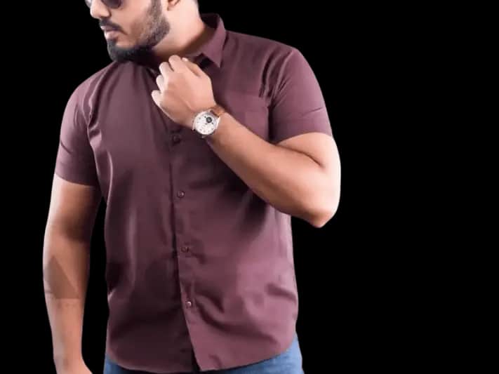 TAAG Premium Linen Short  sleeve Shirt – Brown