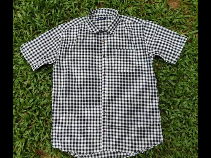 TAAG Premium cotton Short  sleeve check shirts – 0016