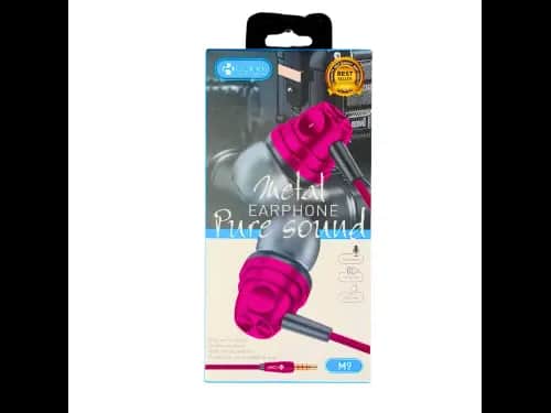 Cokike M9 metal earphone pure sound - Pink