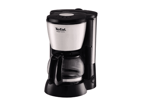 Tefal Compact Apprecia Coffee Maker - 0.6 Liters, 6-Cup, 600W, Metallic Grey (TF-CM-APR737)
