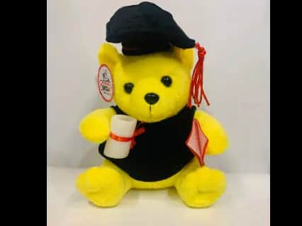 Yellow Graduation Teddy Plush Toy