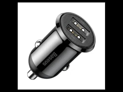 Baseus Car Charger 4.8A Grain Pro Dual USB with 6 Months Warranty