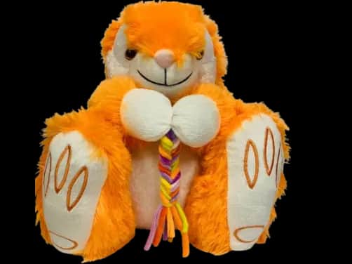 Cute Plush Toy - Orange / Pink