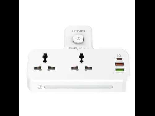 LDNIO SC2311 20W 3-Port USB Charger Extension Power Strip