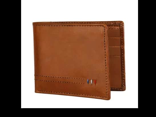 Genuine Leather Bi-Fold Wallet