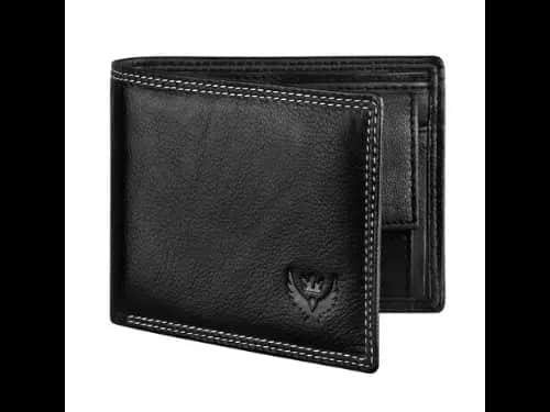 Genuine Leather Bi-Fold Wallet