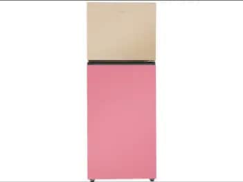 Haier Vouge Series 328L No Frost Double Door Inverter Refrigerator Cream Pink