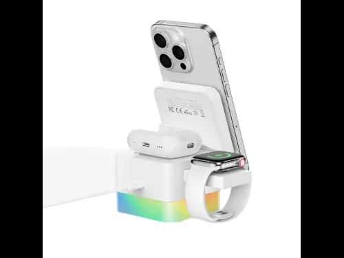 Recci RCW-46 4 in 1 Wireless Charger – White