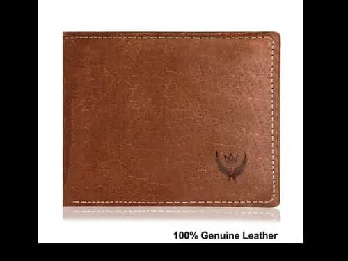Genuine Leather Bi-Fold Wallet