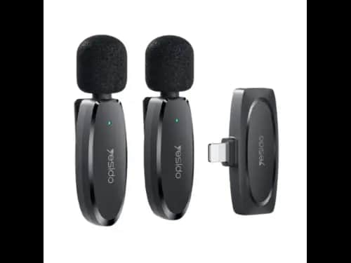 Yesido KR14 Dual Transmitter Low-latency Wireless Lavalier Microphone