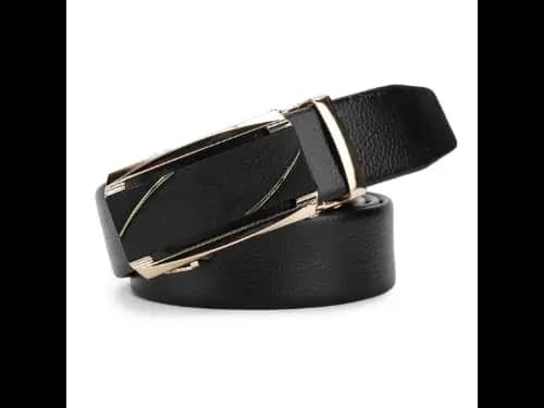 Men Slim Belt with Auto-Lock Closure