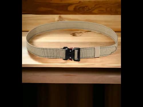 Men Wide Belt with Lock Buckle Closure