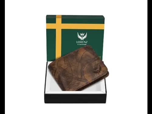 Geometric Print Bi-Fold Wallet