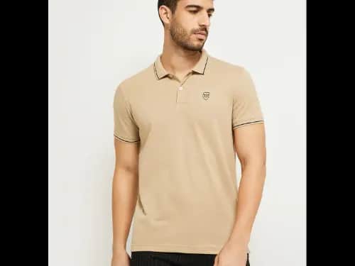 Men Slim Fit Polo T-Shirt