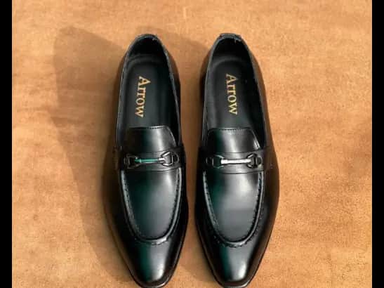Men’s Jet-Black Cow Leather Loafer