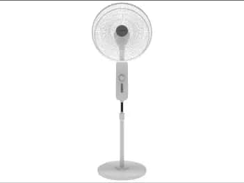 Abans Arctic White Stand Fan - Rust Free