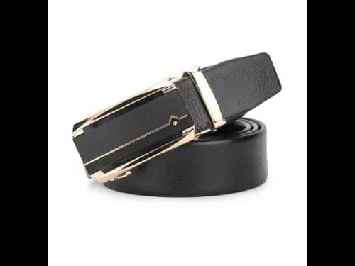 Men Slim Belt with Auto-Lock Closure