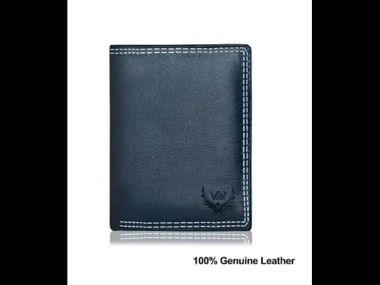 Genuine Leather Bi-Fold Wallet
