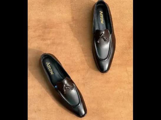 Men’s Coffee Brown Cow Leather Tassel Loafer