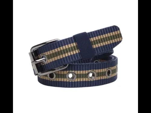 Men Wide Belt with Tang Buckle Closure