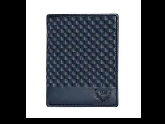 Checked Genuine Leather Bi-Fold Wallet
