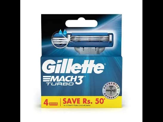 GILLETTE MACH3 TURBO CARTRIDGES 4S