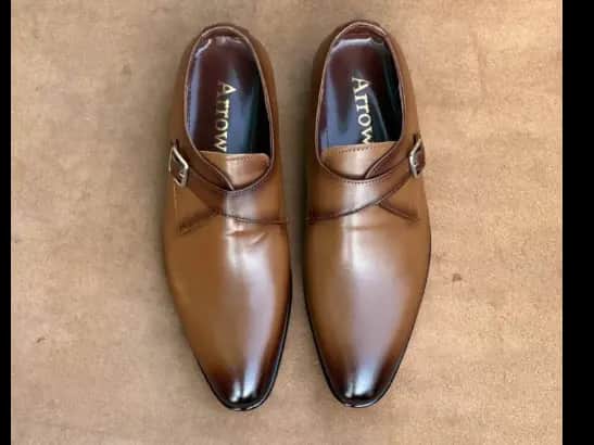 Men’s Two-Toned Cow Leather Monk Strap Loafer