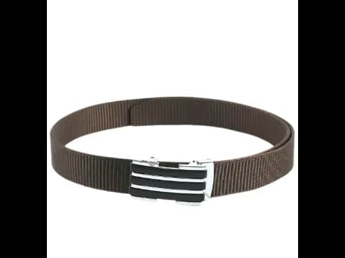 Men Webbed Wide Belt with Clasp Closure