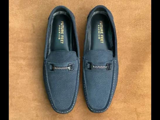 Men’s Pacific Blue Cow Nubuck Leather Casual Loafer
