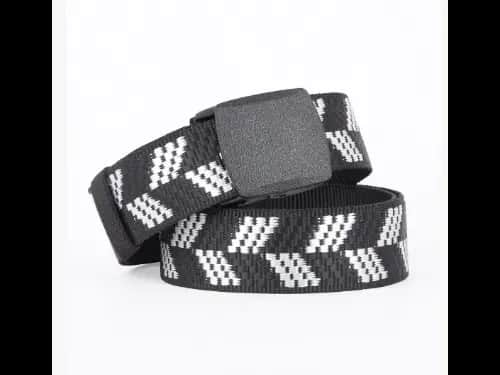Men Wide Belt with Auto-Lock Buckle Closure