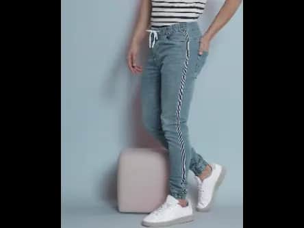 Lightly Washed Slim Fit Jogger Jeans