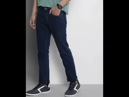 Mid-Rise Straight Fit Jeans