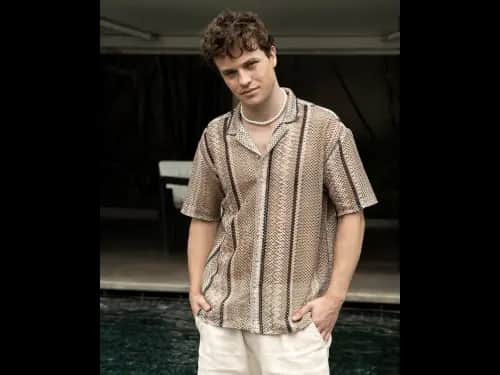 Men Striped Oversized Fit Shirt