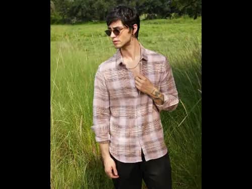 Men Checks Regular Fit Shirt