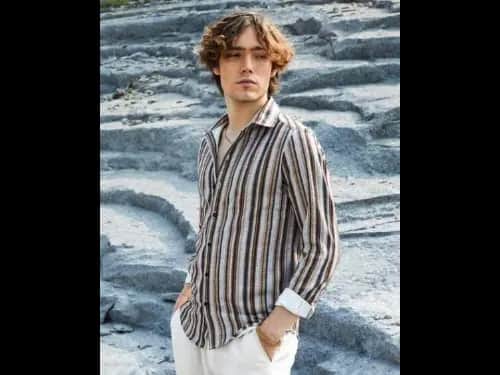 Men Stripes Regular Fit Shirt