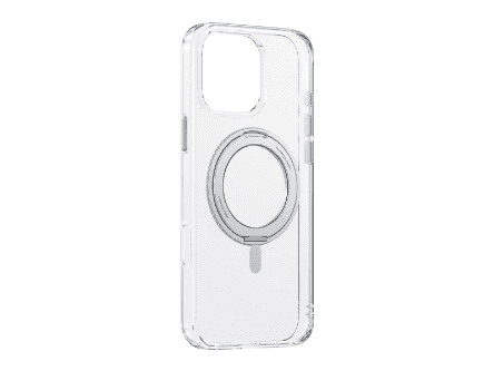 Baseus iPhone 16 Pro SkyRing Series 360 Magnetic Phone Case with Stand – Clear - P6016100A201-02