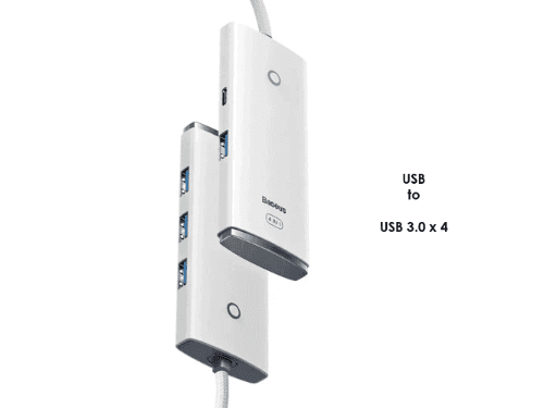 Baseus Lite Series 4-Port USB-A HUB Adapter - WKQX030002