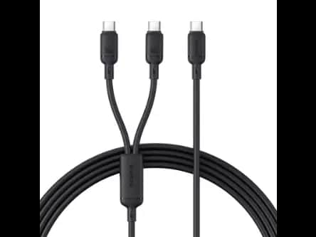 Baseus New Pudding Series 1.5Meter 100W Type-C to Dual Type-C Fast Charging Cable - P10377701111-00