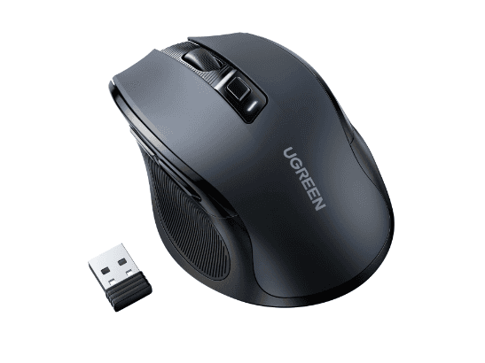 UGREEN Ergonomic Wireless Mouse 2.4G 4000DPI Silence Design – MU006 - 90545 with 1 Year Warranty