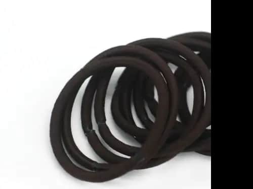 BASICARE BROWN LONG LASTING SNAG FREE ROUND ELASTIC - PACK OF 24