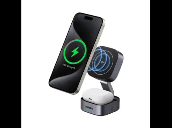 Ugreen 2-in-1 Magnetic Wireless 25W Charger for IPhone + AirPods – 35316