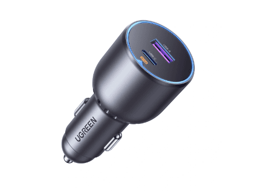 UGREEN 63W Type-C + USB Fast Car Charger – EC701 - 35023
