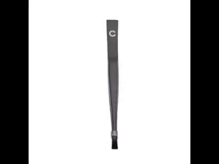 Tweezer - Stainless Steel Matt Black Flat Tips
