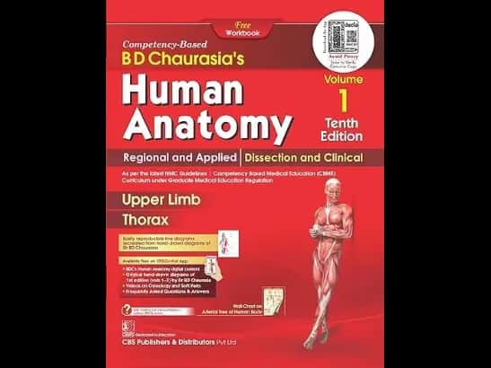 BD Chaurasias Human Anatomy : Volume 1 , 2 , 3 & 4 -  10th Edition - Bundle Pack of 4 Books