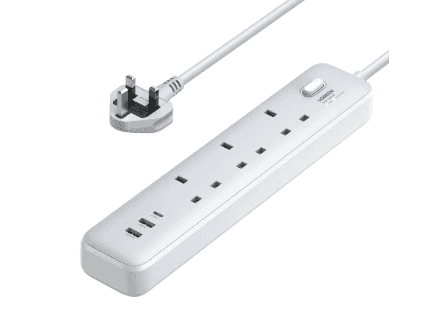 UGREEN 3-Outlet Surge Protector Master Switch Extension Code With 30W Type-C Port + Dual USB Ports  CD286 - 15461