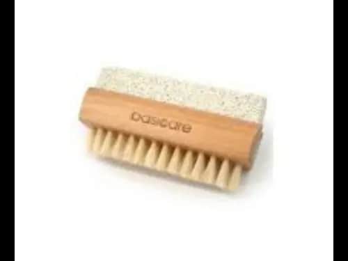 Nail brush with pumice stone