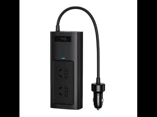 Baseus Power Inverter Pro 150W Car Current Converter – Black- 6 Months Warranty