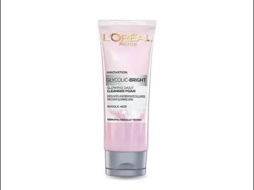 Loreal Glycolic Bright Glowing Daily Cleanser Foam 50ml - INDONESIA